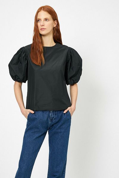 Koton Women's Black Shirt 0KAF60080FW