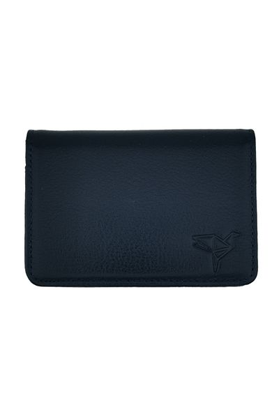 Garbalia Genuine Leather Navy Blue Unisex Wallet Magnet101