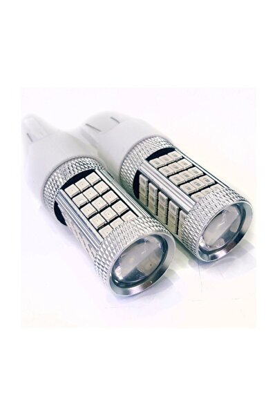 FEMEX Premium T20 7443 9w Led Ampul Çift Duy Kırmızı 2835 Chip Mercekli