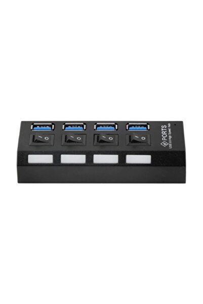 Alfais Al-4579 4 Port Usb 3.0 Hub Çoğaltıcı Switch Splitter Çoklama Cihaz Aygıt Bağlantı Klavye Mouse Flash