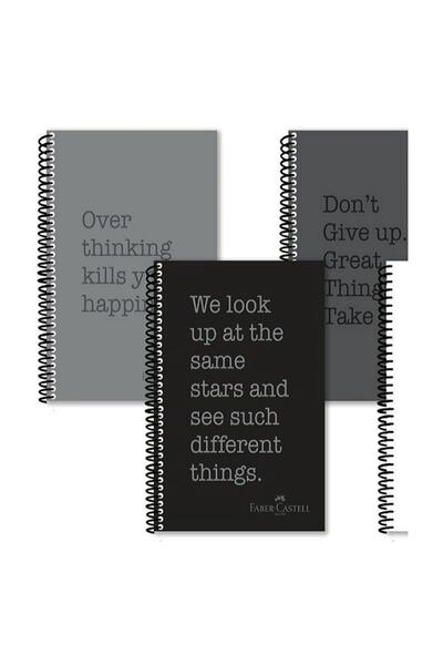 Faber Castell Faber-Castell Defter Rephrase Plastik Kapak Kareli 80 Yaprak As...