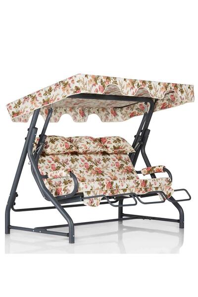 Erinöz Salvia 3 Kişilik Bahçe Balkon Teras Salıncağı