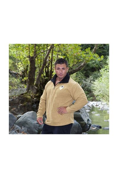 Big Sam Mustard Lumberjack Style Winter Sweatshirt Big Sam 4617
