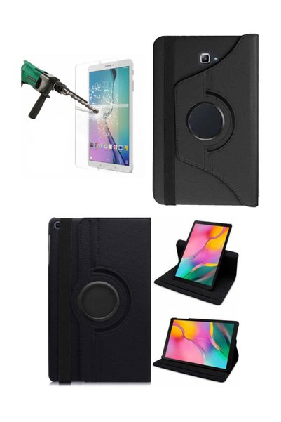GoGoPlus Samsung Galaxy Tab E 9.6 Inç Sm Dönebilen Tablet Kılıfı + Kırılmaz C...