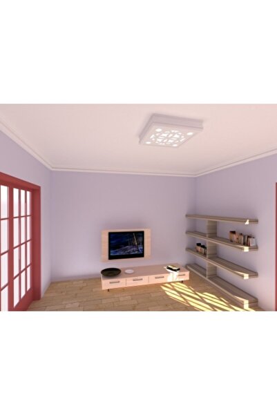 MOTİFPİYER Spot Led Uyumlu Tavan Göbek Selçuklu 60x60x13 Cm