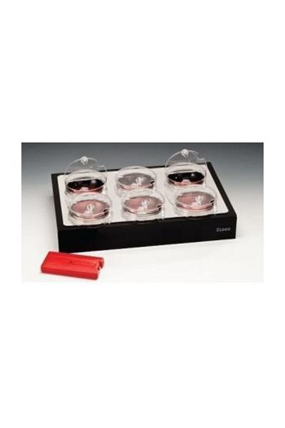 Zicco Glass Bowl Polycarbonate Display Stand with Lid and Cooler