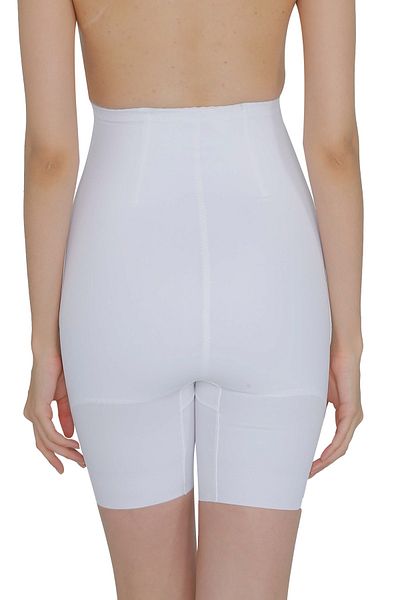 Yevda 4020 Pantaloni scurți cu închidere din țesătură specială din satin Corset Culoare albă