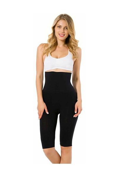 Emay Seamless Long Leg Double Boxer Corset Black New Season