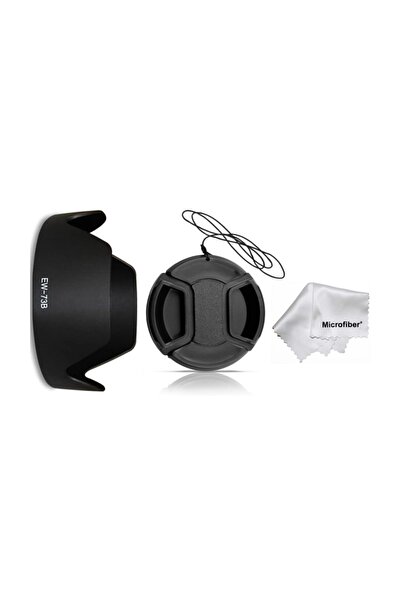 T&Y FOTO Canon 18-135mm Lens Için 67mm Ew-73b Parasoley + Lens Kapağı Kapak