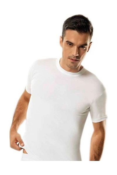 Tutku Pack of 6 Men's Crew Neck Half Sleeve Undershirt