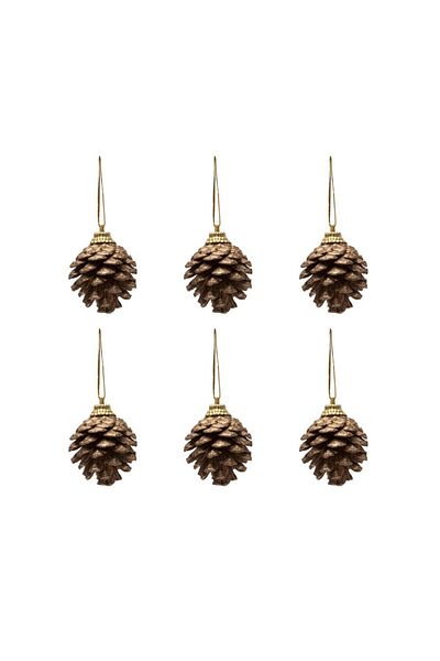 Partifabrik Christmas Mini Pine Gold Cone Ornament