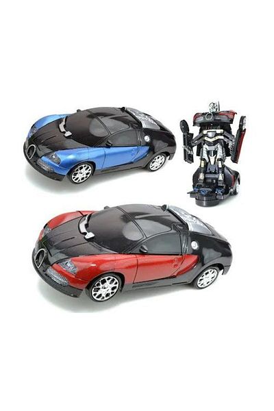 Gepettoys سيارة بوجاتي فيرون سحب قطرة تتحول إلى لعبة روبوت