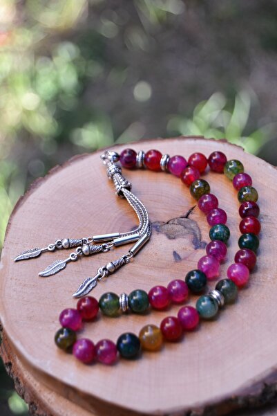 Stoneage Karma Agate Natural Stone Rosary