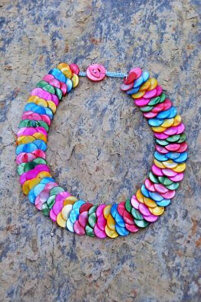 Stoneage Jewellery Mother of Pearl Natural Stone Ladies Necklace