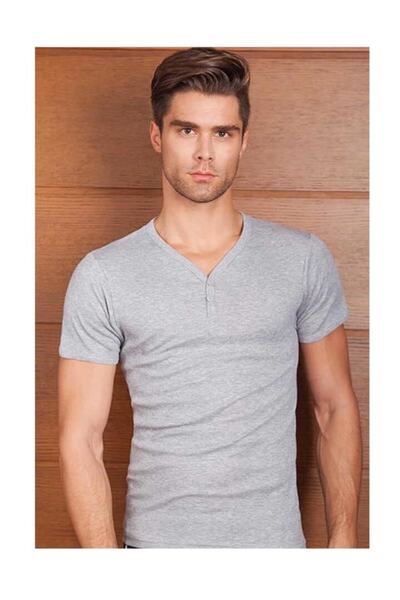 Berrak 1045 Чоловіча футболка з короткими рукавами та капюшоном