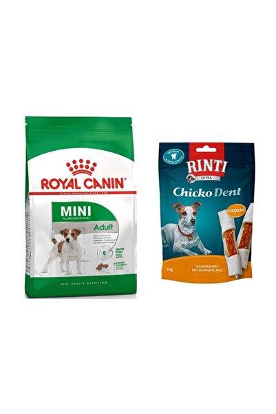 Royal Canin Adult Yetişkin Small Mini Küçük Irk Köpek Maması 2 Kg + Rinti Sağlıklı Dişler Köpek Ödülü (original)