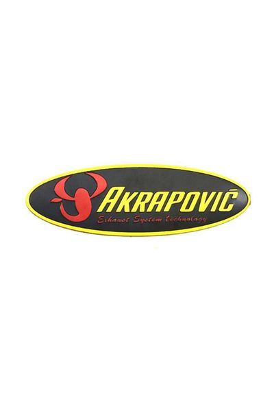 Knmaster Akrapovic Oval Aluminum Sticker