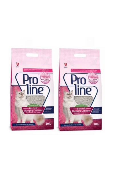 Proline Prolıne Bebek Pudrası Kokulu Bentonıt Kedi Kumu 10 Lt X 2 Adet