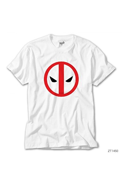 Z zepplin Tricou alb decupat Deadpool