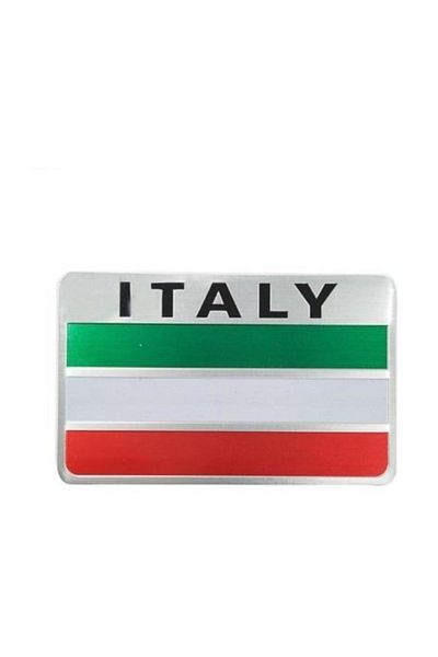 Knmaster Italian Flag Designed Aluminum Sticker Label
