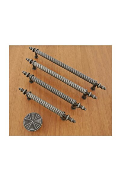 Azimkar Hırdavat Kumru Boy Kulp Antik Gümüş 96 Mm Dolap Vestiye