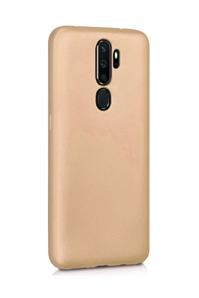 Microsonic Matte Silicone Oppo A5 2020 Kılıf Gold