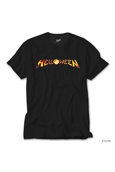 Z zepplin Μαύρο T-shirt με λογότυπο Helloween