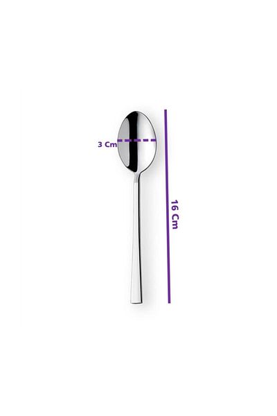 bimbambom Dessert Spoons Set of 6 Stainless Steel 18/10
