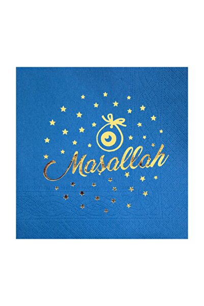 Story منديل ورقي أزرق مقاس 33 × 33 سم ما شاء الله 60 قطعة