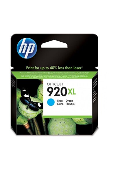 HP 920xl Cd972a Mavi,  Officejet 6000 / 6500 / 6500a / 7000 / 7500 / 7500a Mavi