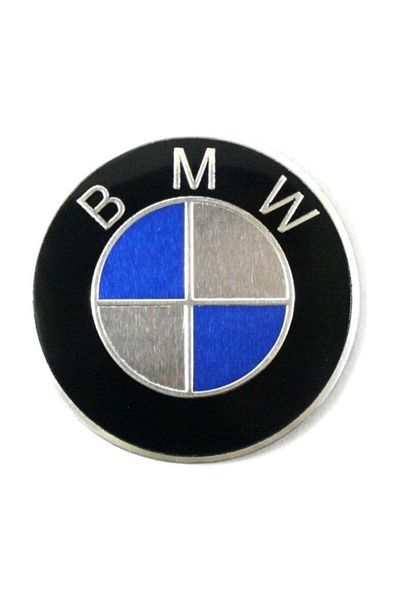 Knmaster Round Bmw Logo Aluminum Sticker Label