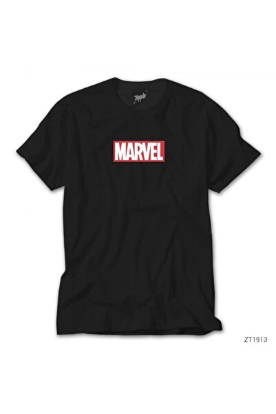 Z zepplin تي شيرت مارفل كلاسيك أسود