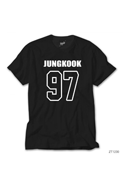 Z zepplin Bts Jungkook 97 Siyah Tişört