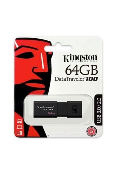 Kingston 64 جيجابايت يو اس بي 3.0 دي تي 100 جي 3/64 جيجابايت