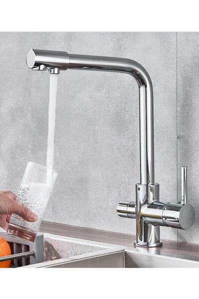 HMS Arıtmalı Mutfak Bataryası 3 Yollu Bataryalı Musluk (su Arıtma Cihazları Için)