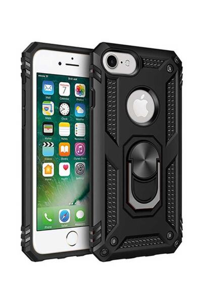 FiberAksesuar Iphone 6s Plus Kılıf Vega Tank Zırh Yüzüklü Mıknatıslı Standlı ...