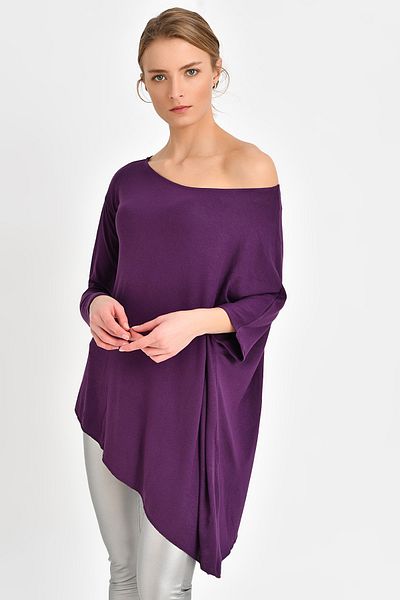 Quincey Tunică tricotaj casual mov - BDM2506