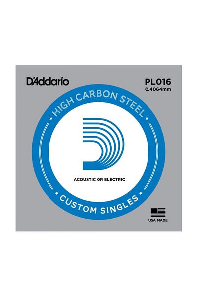 Daddario PL016 Single Electric Guitar String - 16 (Newest990396)