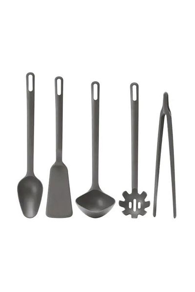 IKEA Kitchen Cooking Utensils Set Meridyendukkan Gray 5 Piece Baking Supplies