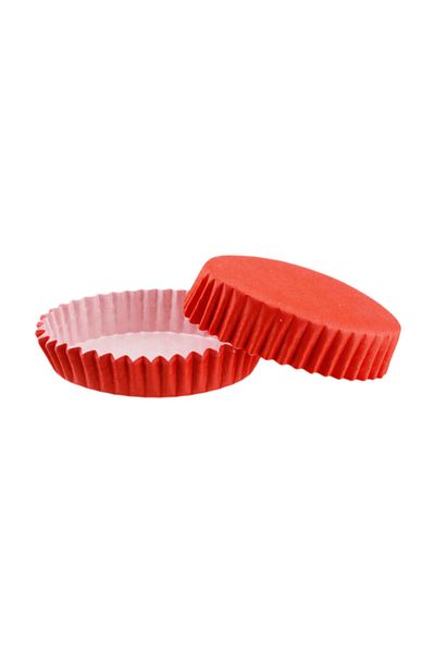 TT Tahtakale Toptancıları Orange Oval Model Cupcake Mold - Pet Capsule (100 Pieces) F11