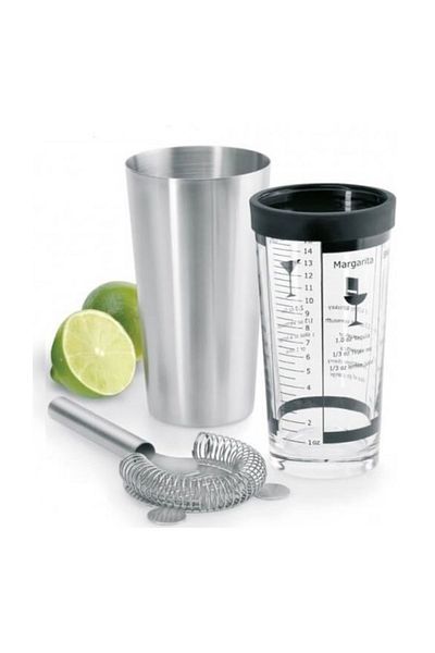 Zicco Zem Boston Shaker and Cocktail Strainer
