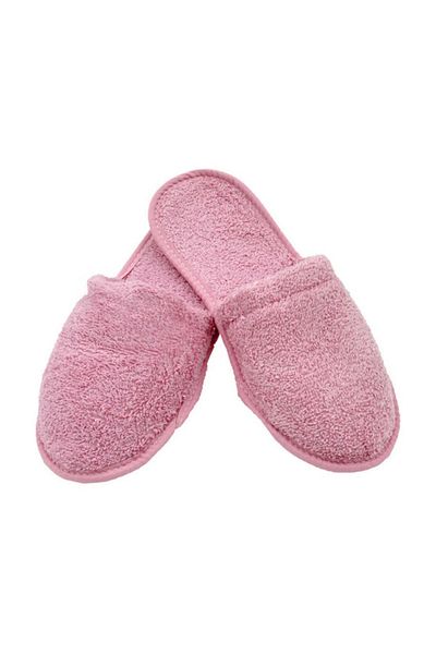 Minteks 1 Ζευγάρι Μέγεθος 38-42 (CHERRY) - Πετσέτα Λεπτή Σόλα Βαμβακερή Μπάνιο Παντόφλες Σπίτι και Ταξίδι