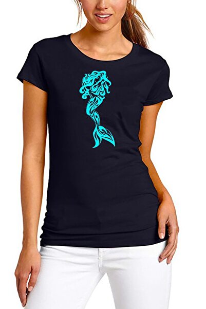 SCUBAPROMO Crna ženska majica Mermaid Sucuba
