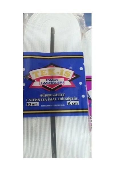 Tek-İş 10 m Leg Rubber 2 cm White