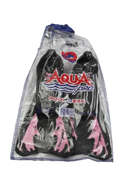 Aqua Pro زعانف حمام سباحة قصيرة، زعانف غوص 34-35 وردي