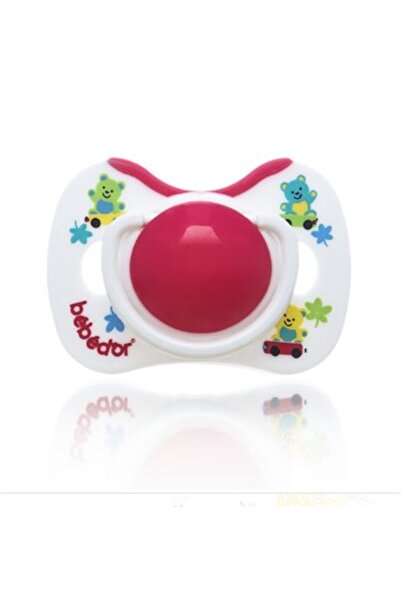 Bebedor Silikon Kiraz Uçlu Medikal Emzik 0-6ay Kırmızı 101