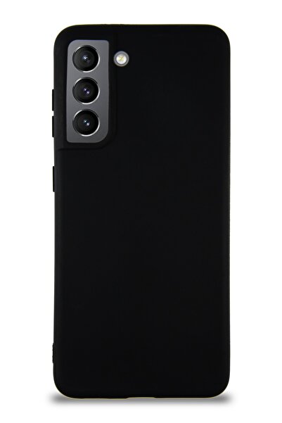 CaseWorld Samsung Galaxy S21 Kılıf Soft Premier Renkli Silikon Kapak - Siyah