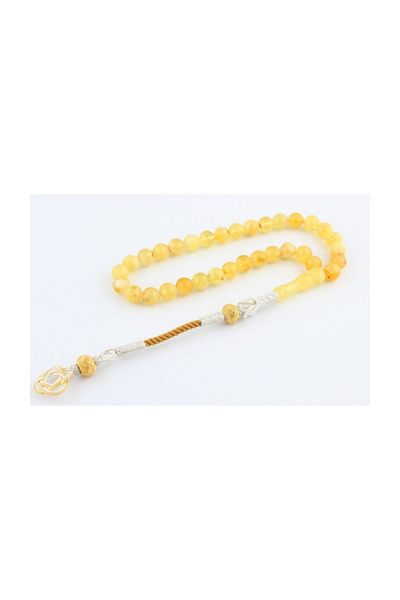 Tesbihsepetim Original Drop Amber Prayer Beads - 1000 Carat with Kazaz Tassels