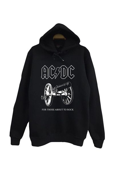 fame-stoned Суитшърт с качулка Acdc
