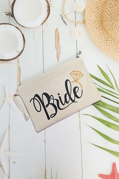 PEKSHOP Τσάντα μακιγιάζ Clutch Bride Πασιέντζα